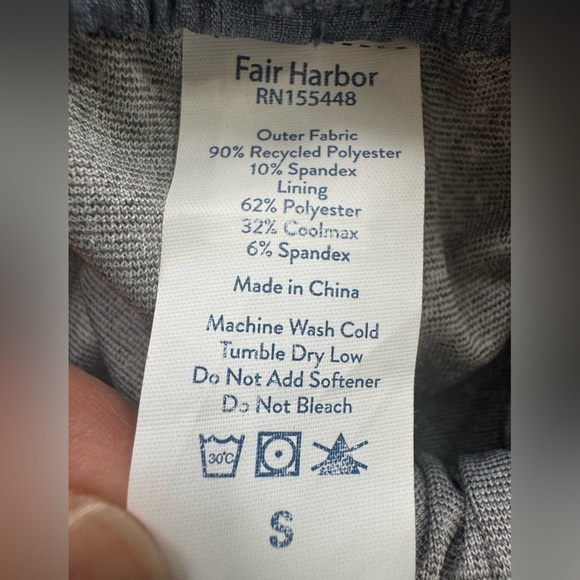 NWOT Fair Harbor The One Short Size S - Picture 9 of 9